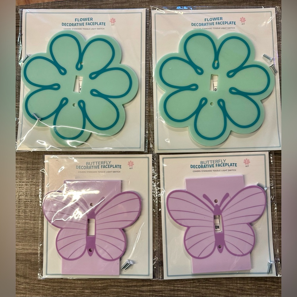 Decorative Light switch Faceplates with Floral Design